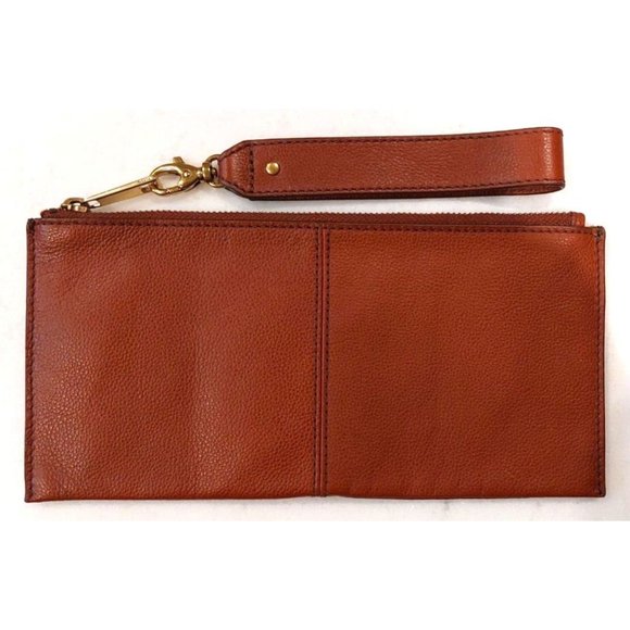 Fossil Liv Wristlet Medium Brown 10"x5" NWT - Picture 3 of 7